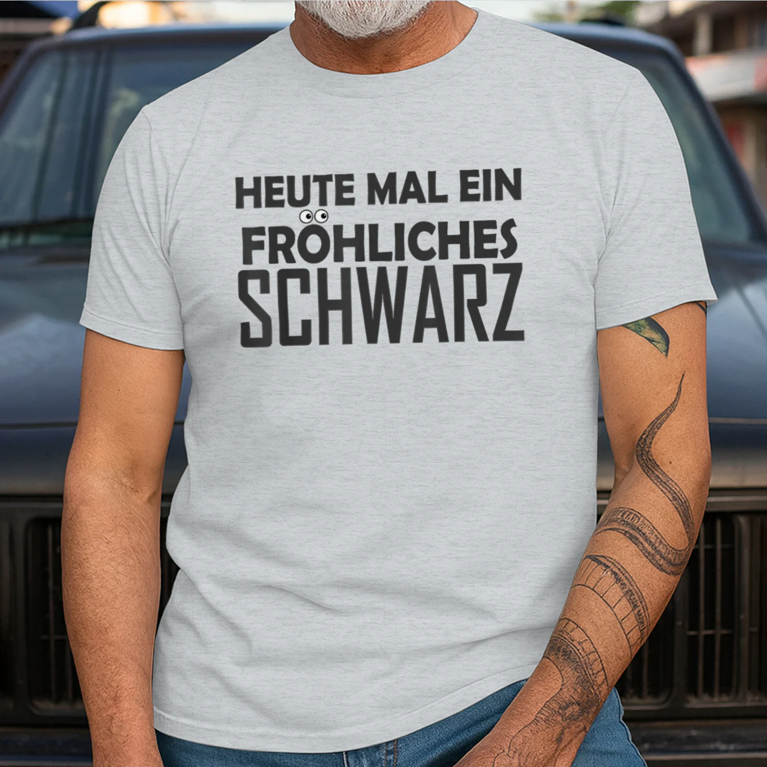 Heute mal EIN fröhliches schwarz Spruch T-Shirt