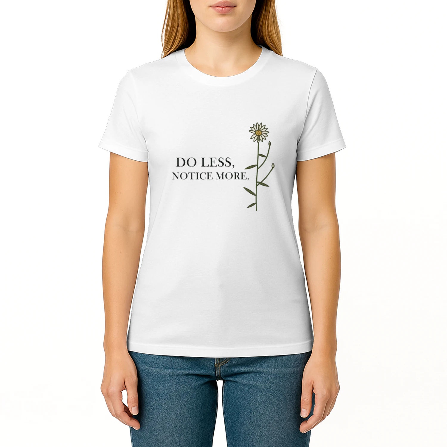 Do Less, Notice More — Single Stem T-shirt