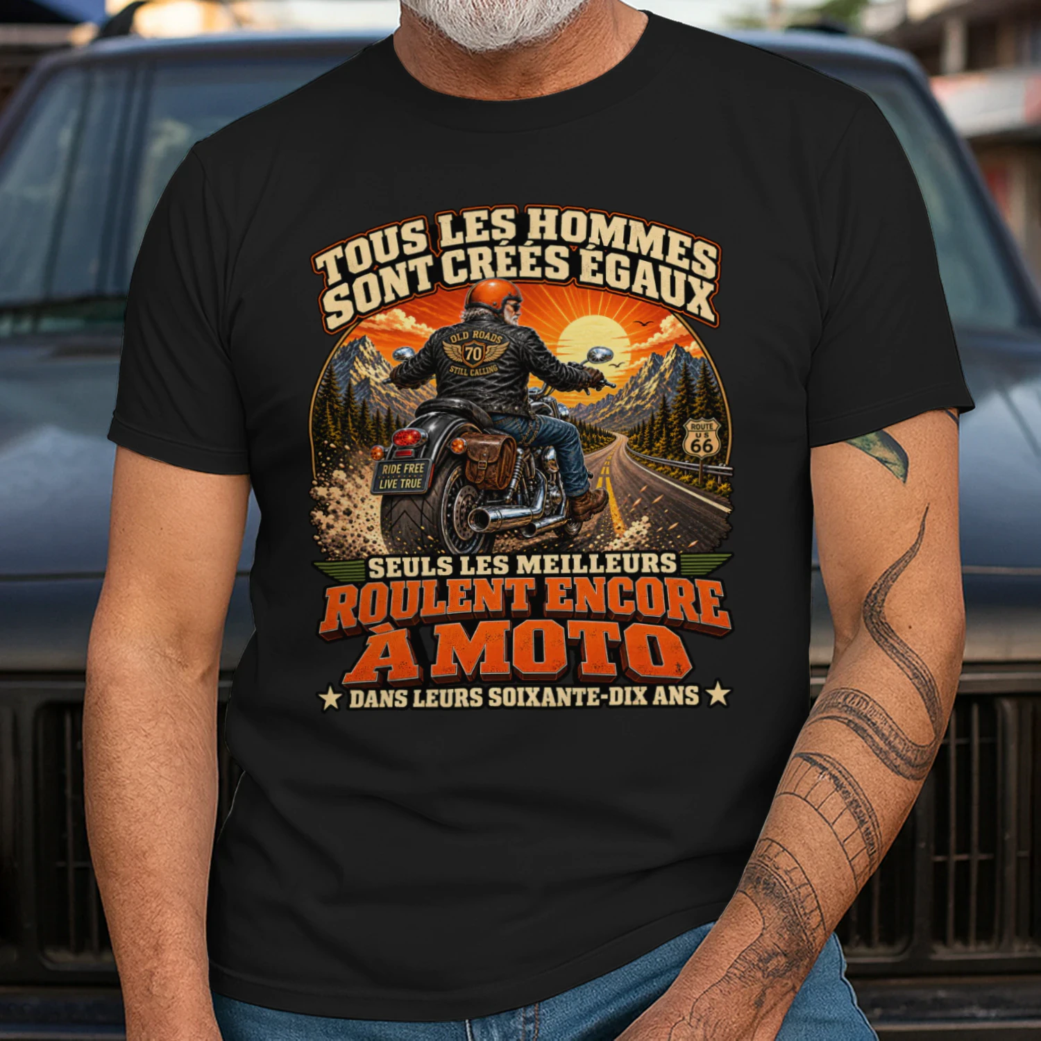 FR-All men are created equal, only the best still ride motorcycles in their seventies