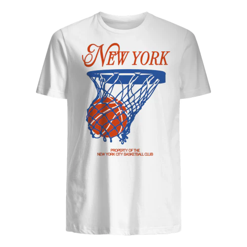 New York Basketball T-Shirt, Retro NY BBall Streetwear