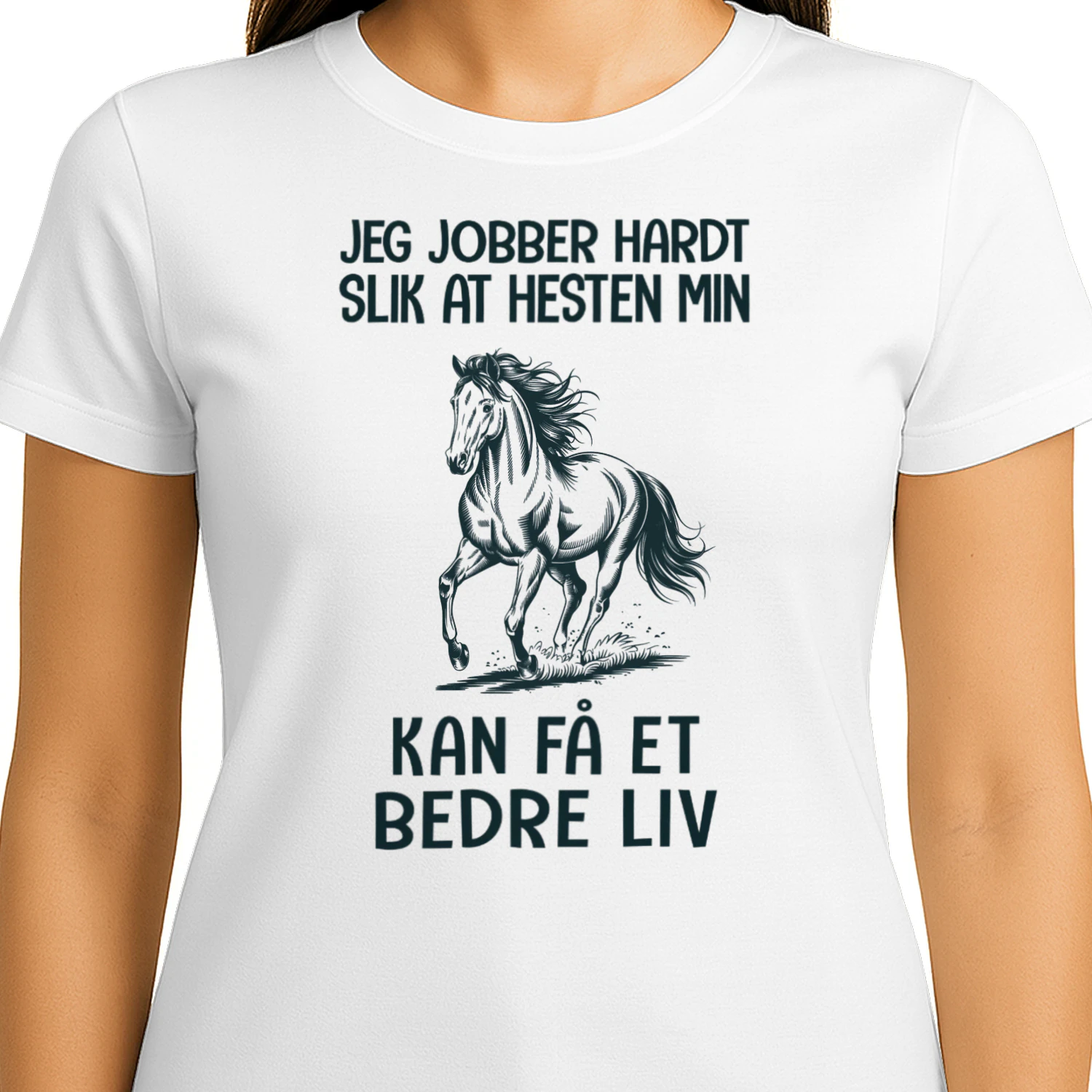 Jeg jobber hardt slik at hesten min kan få et bedre liv