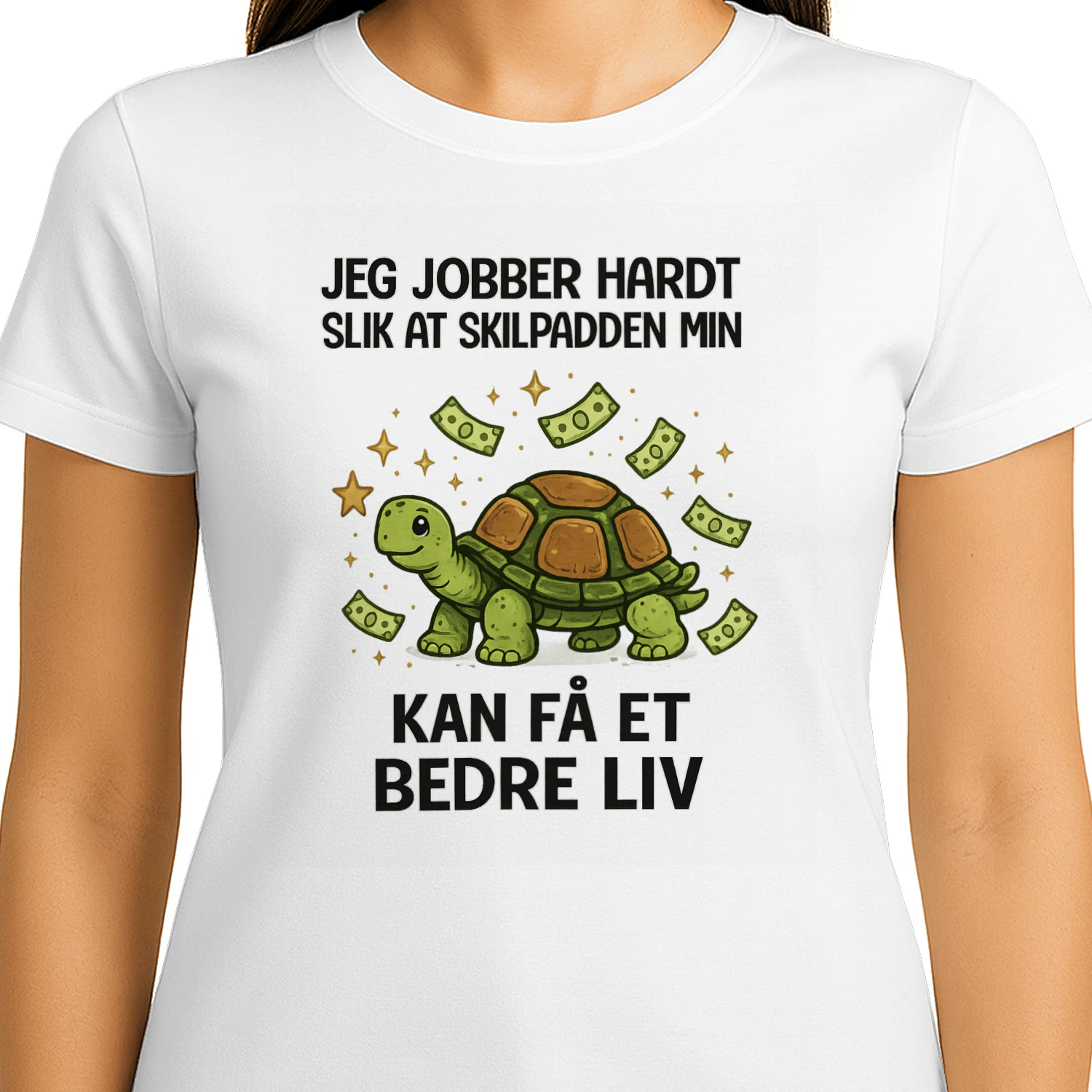 Jeg jobber hardt slik at skilpadden min kan få et bedre liv