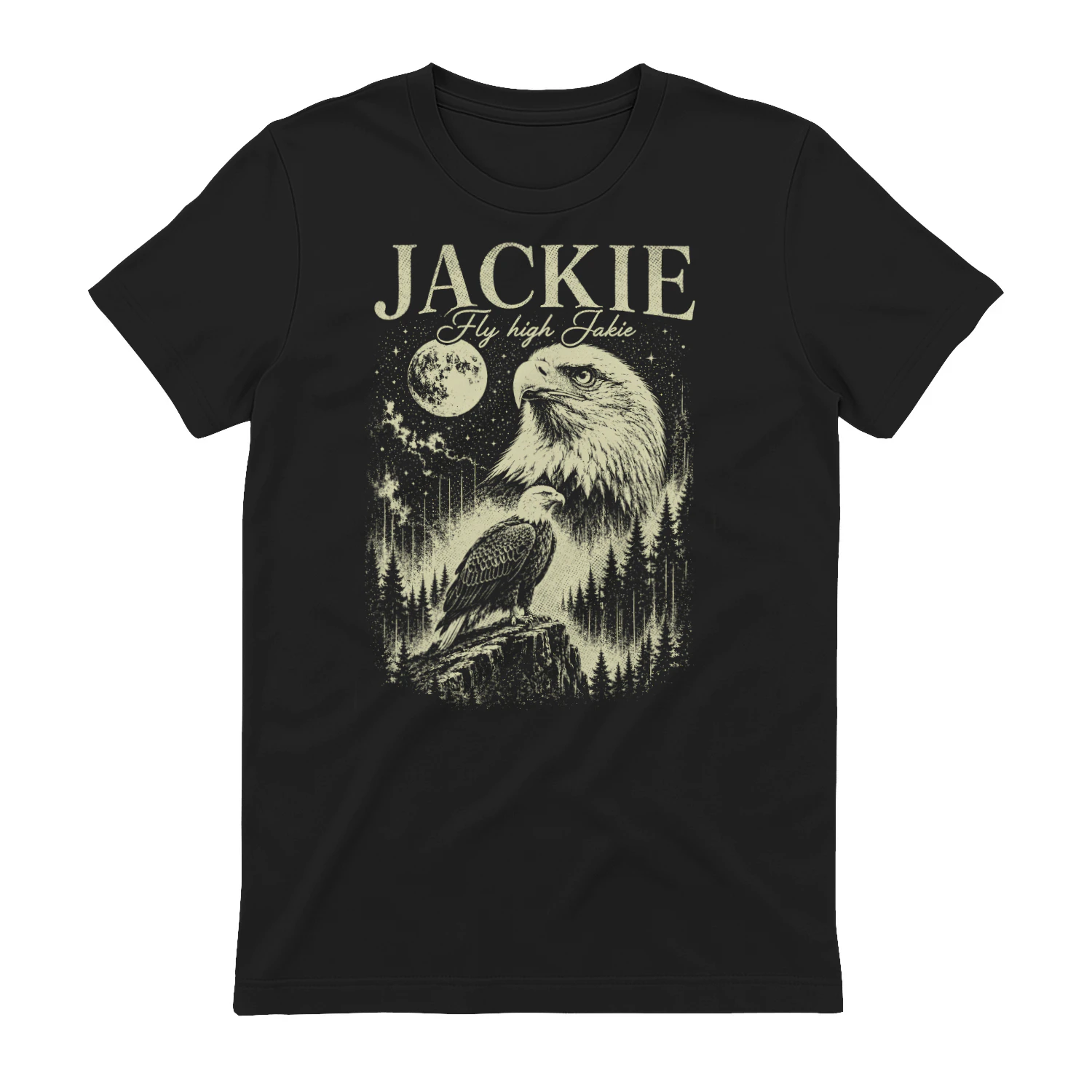 Jackie Bald Eagle Fly High Memorial Wildlife Eagle Classic Unisex T-shirt 