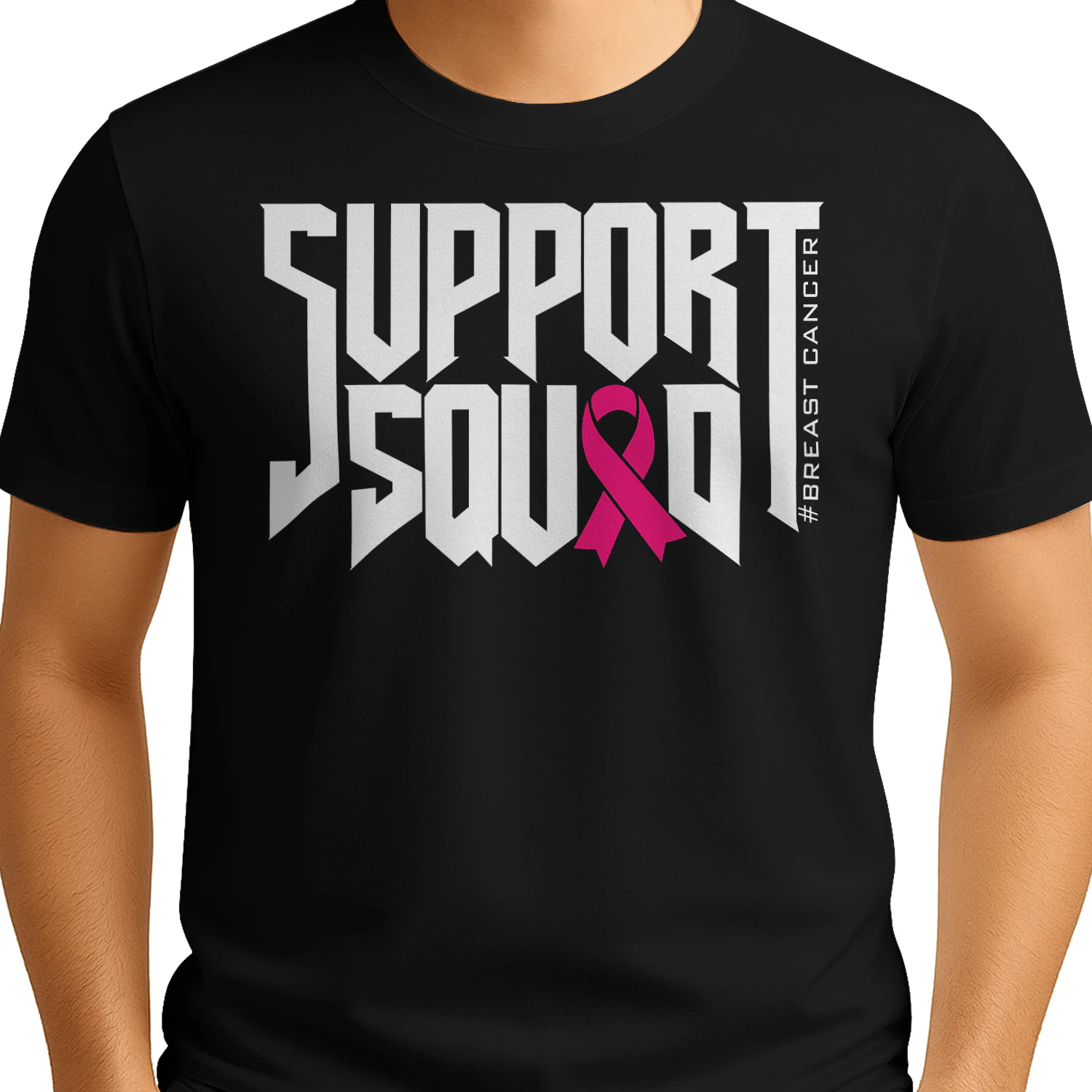 Support Squad Breast Cancer Awareness Classic Unisex T-shirt 