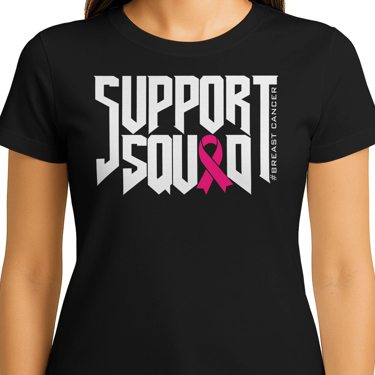 Support Squad Breast Cancer Awareness Classic Unisex T-shirt 