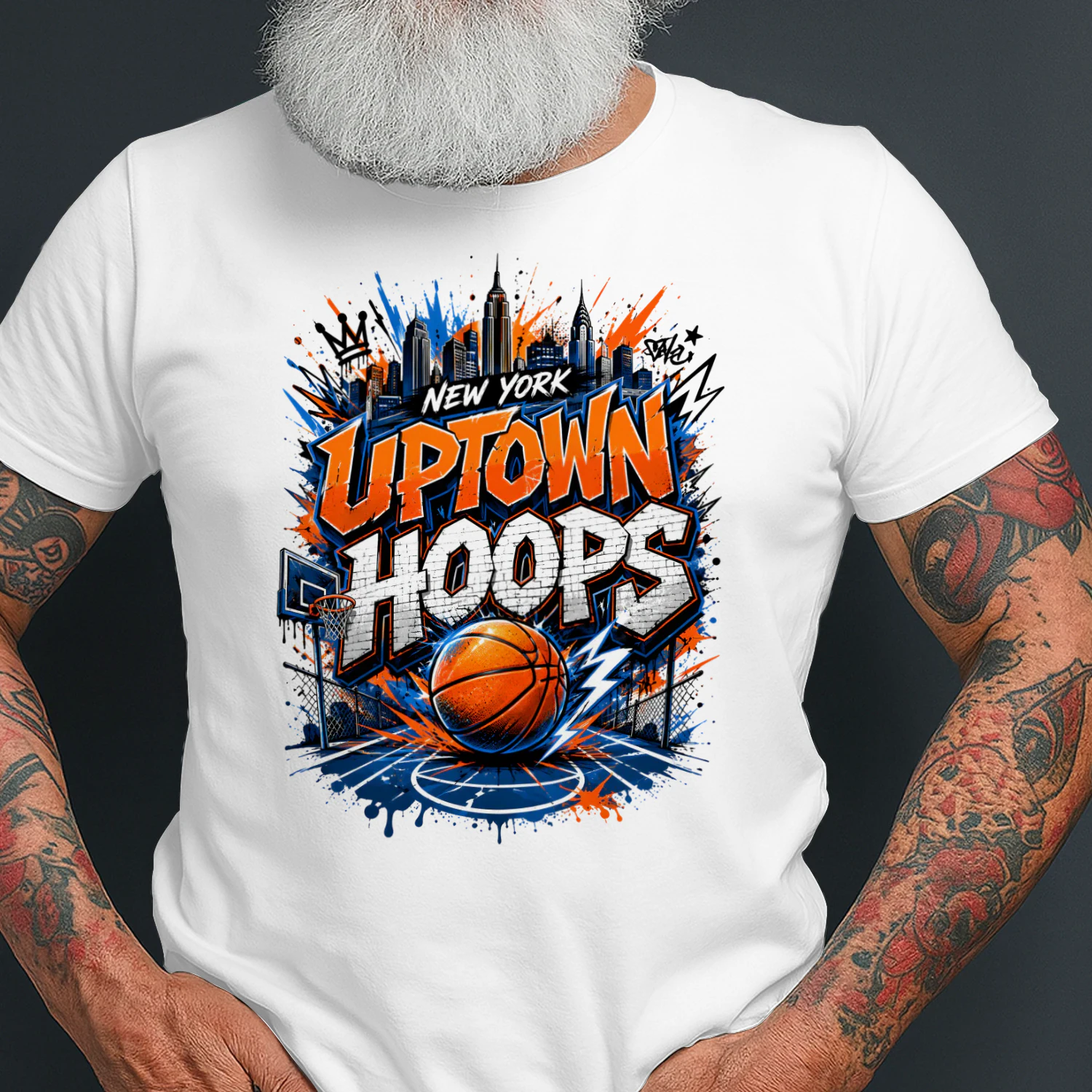 New York Uptown Hoops Basketball Shirt