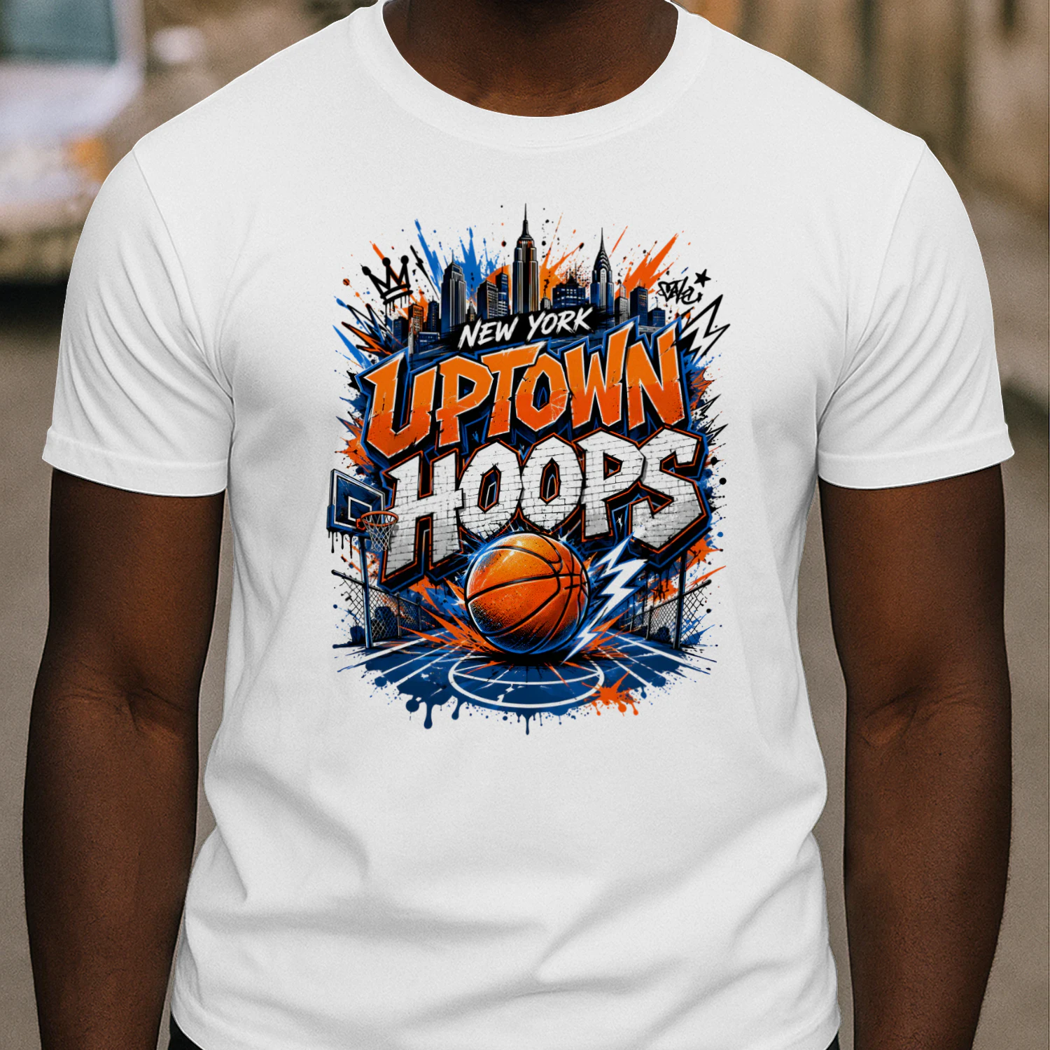 New York Uptown Hoops Basketball Shirt