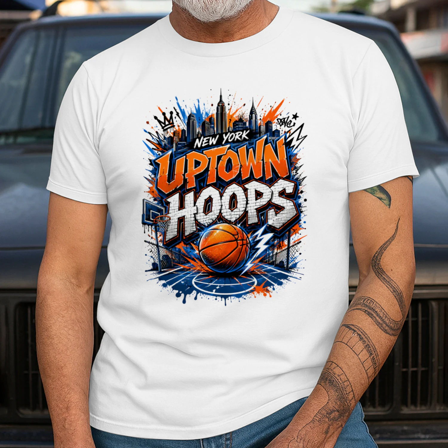 New York Uptown Hoops Basketball Shirt