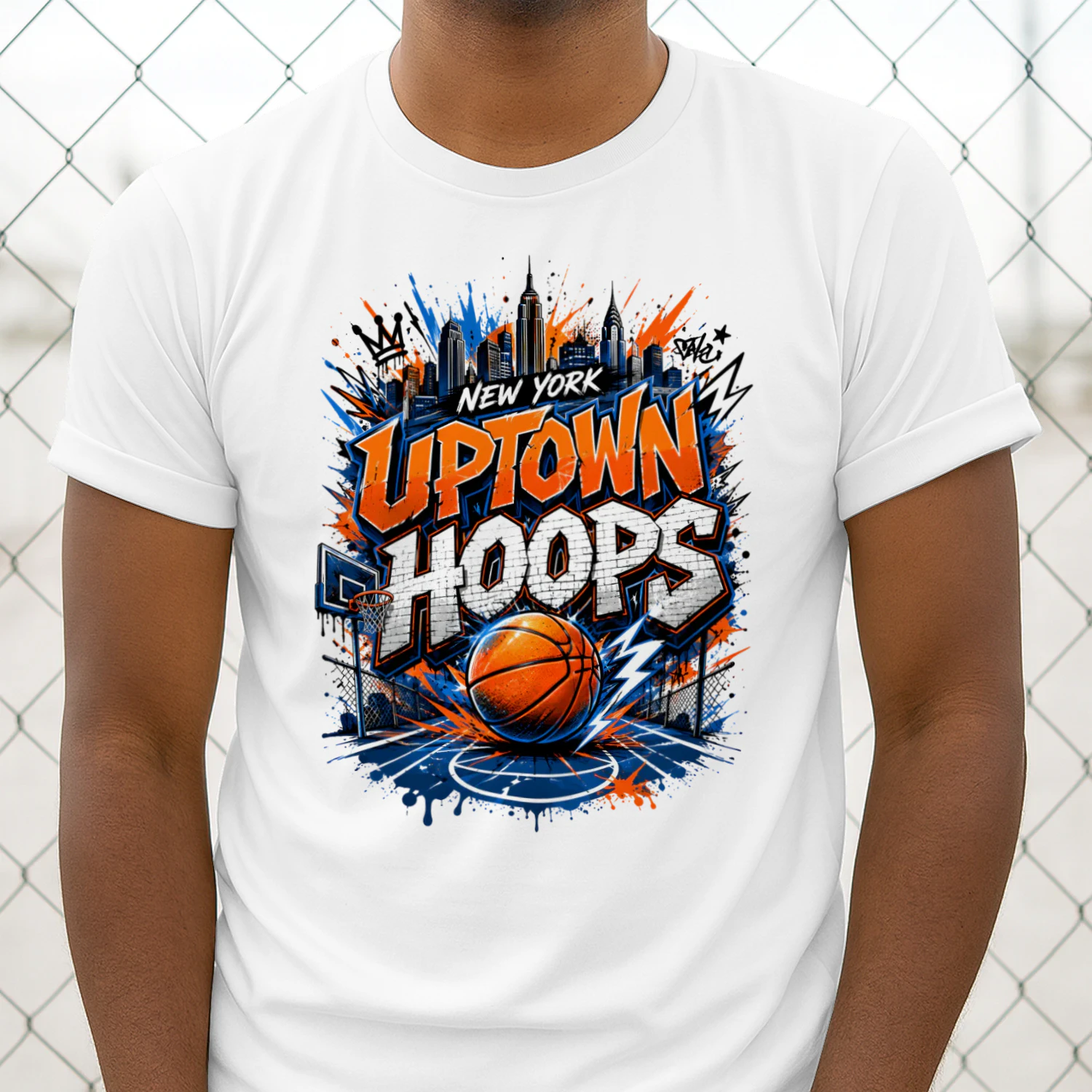 New York Uptown Hoops Basketball Shirt