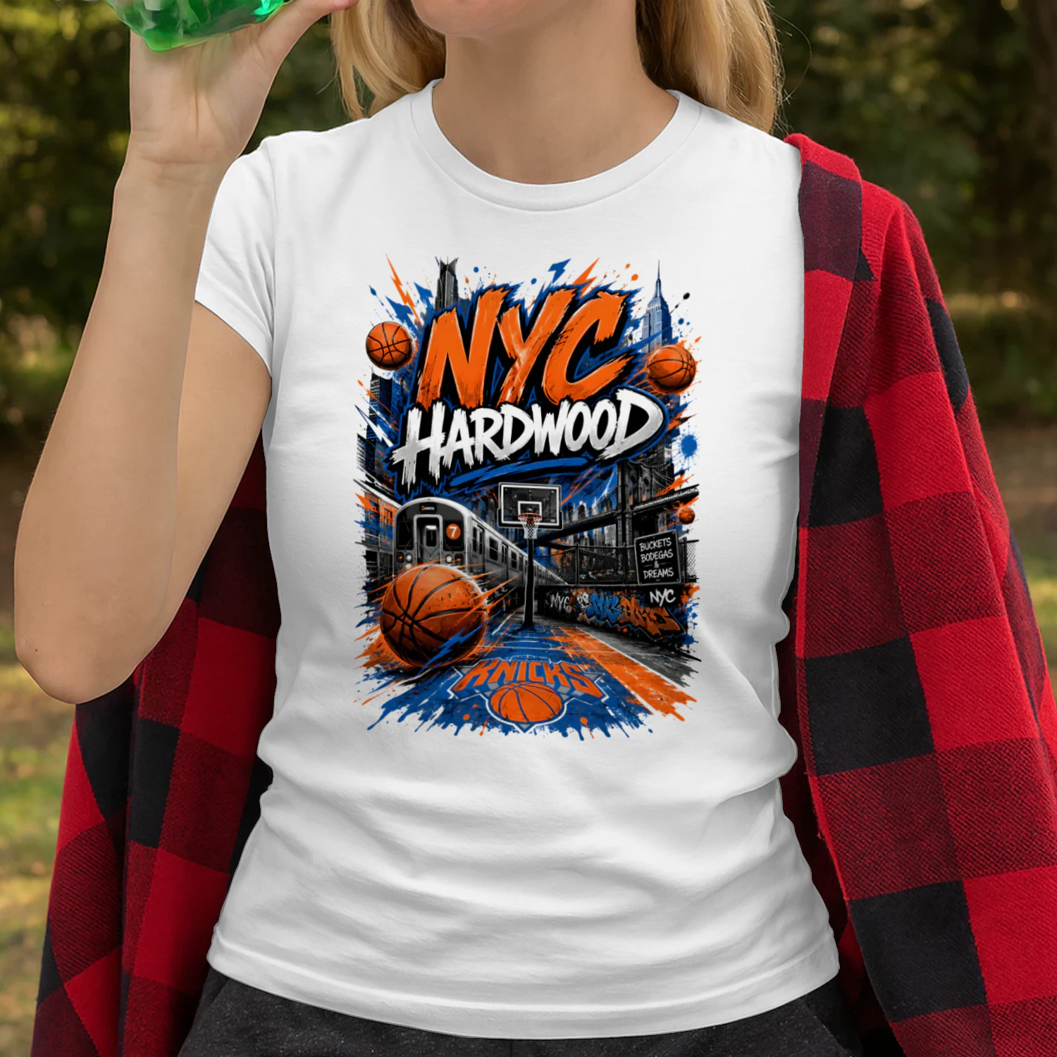 New York Knicks NYC Hardwood Basketball Shirt