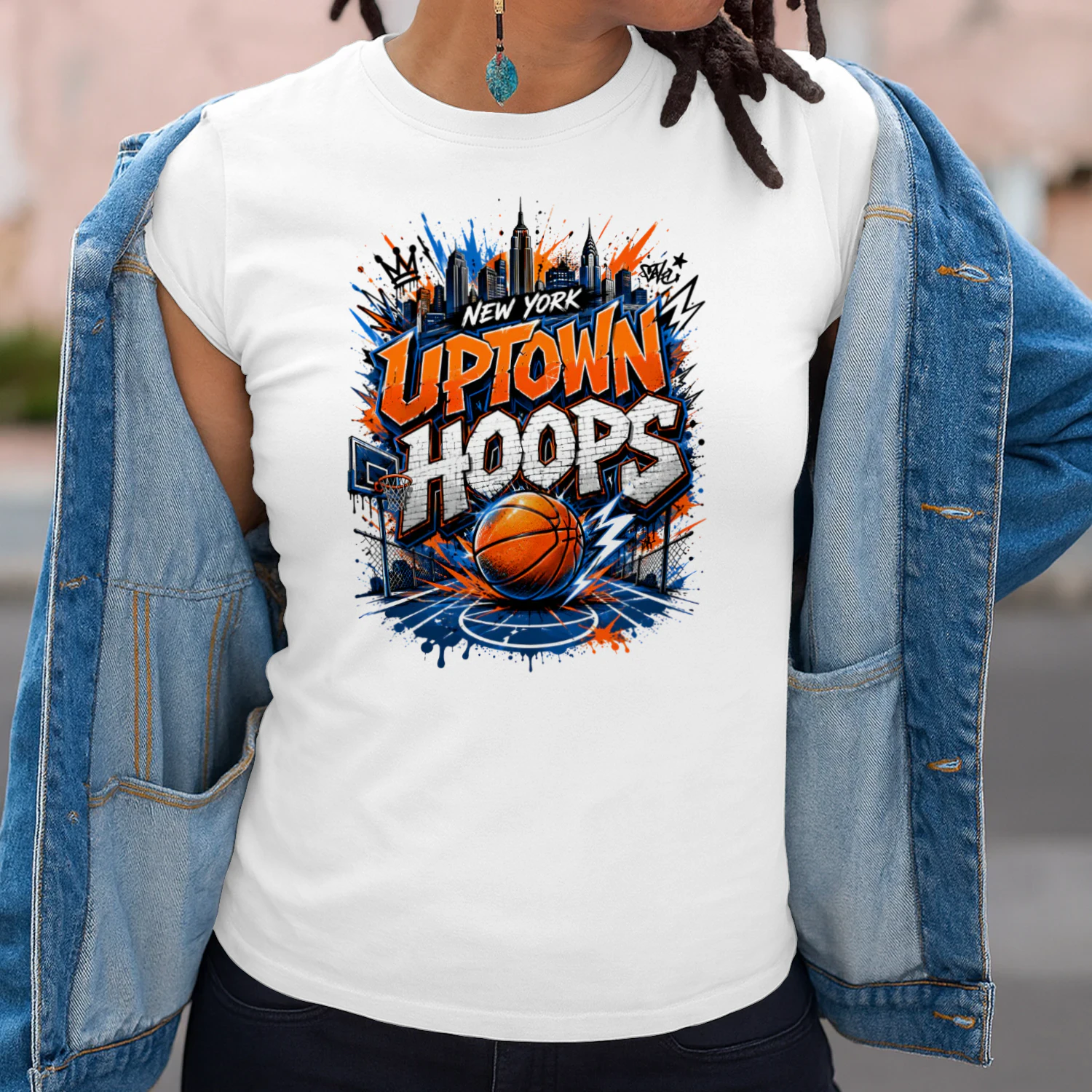 New York Uptown Hoops Basketball Shirt