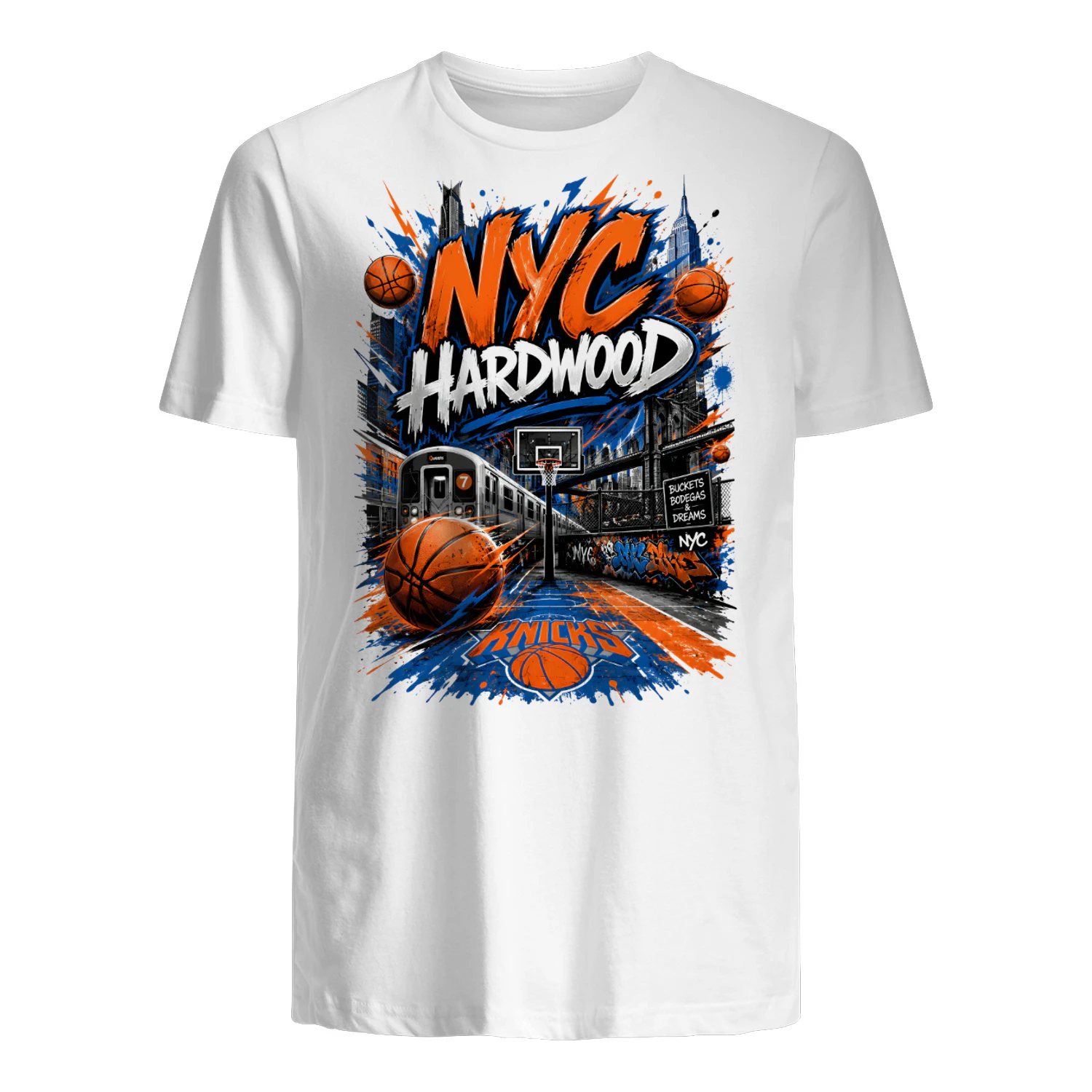 New York Knicks NYC Hardwood Basketball Shirt