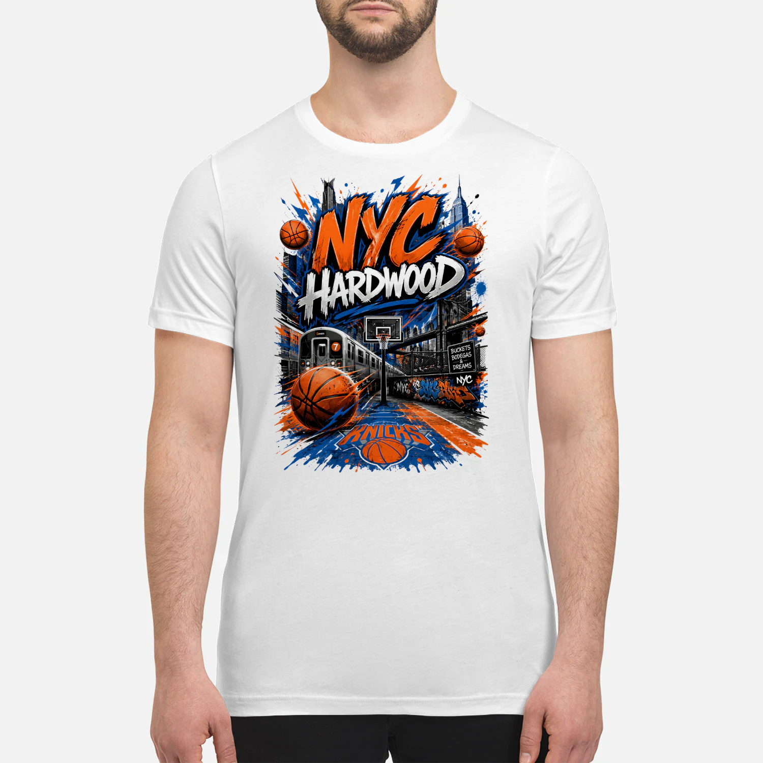 New York Knicks NYC Hardwood Basketball Shirt