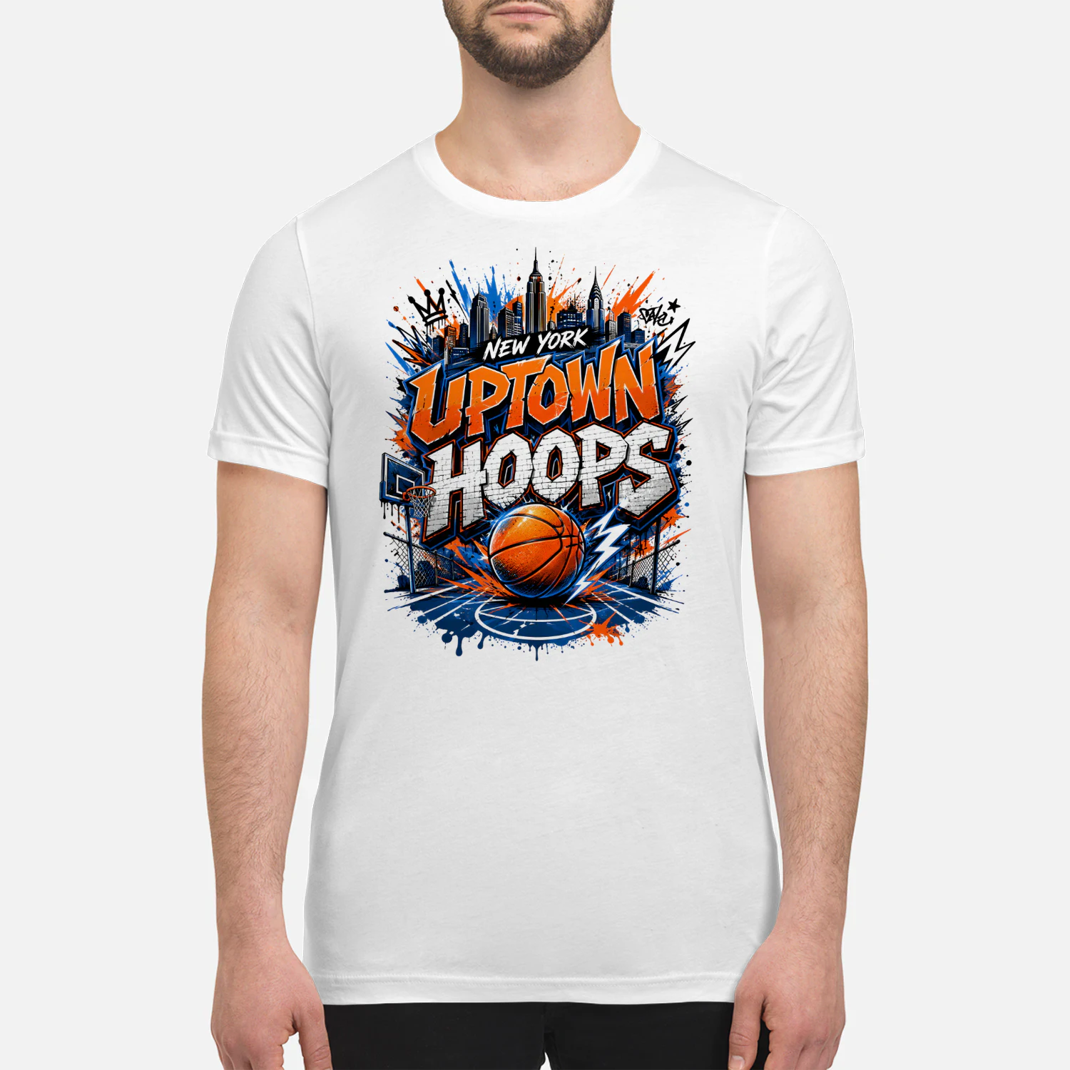 New York Uptown Hoops Basketball Shirt