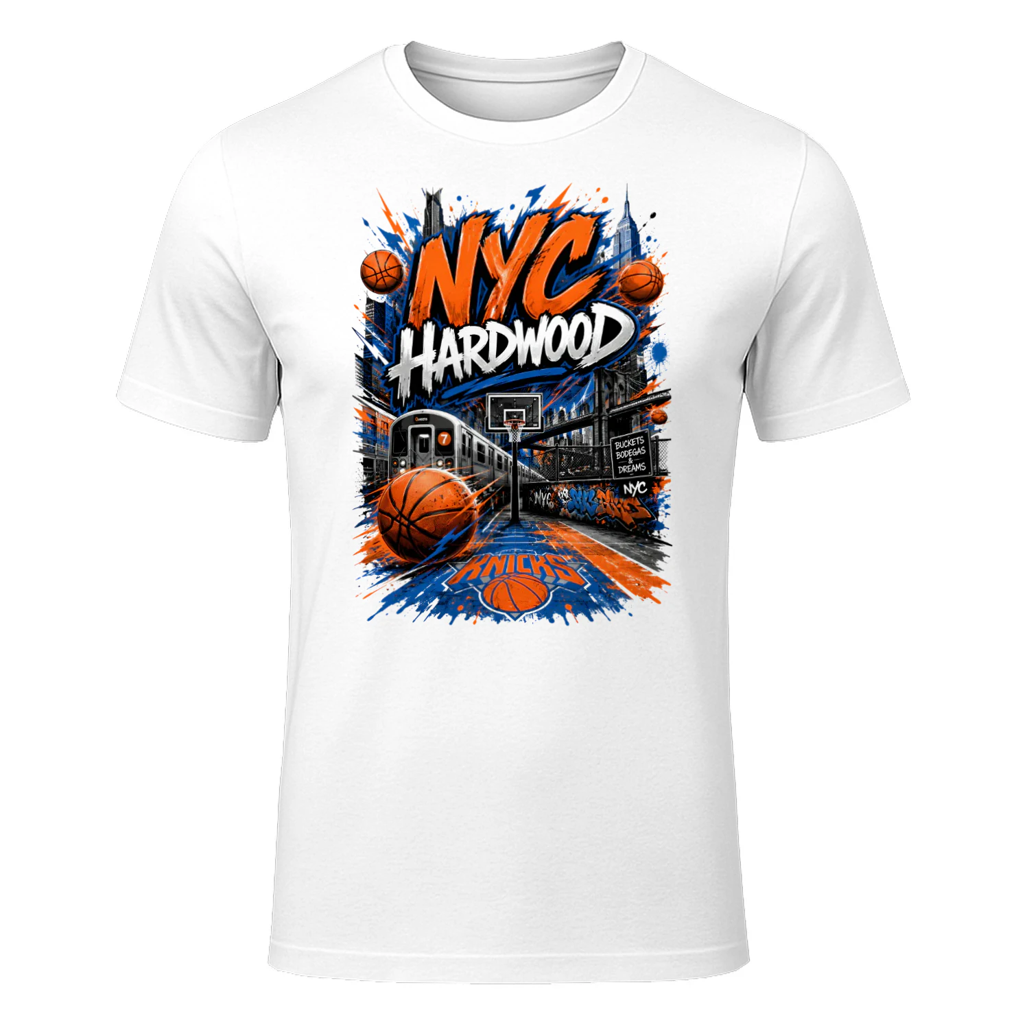 New York Knicks NYC Hardwood Basketball Shirt