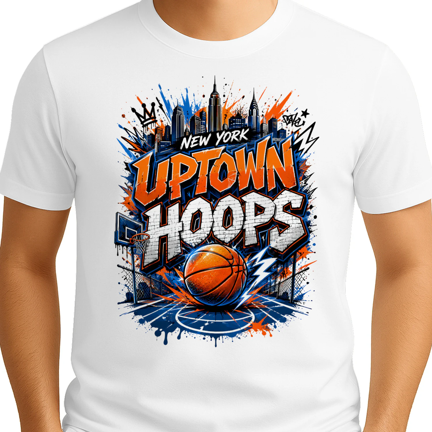 New York Uptown Hoops Basketball Shirt