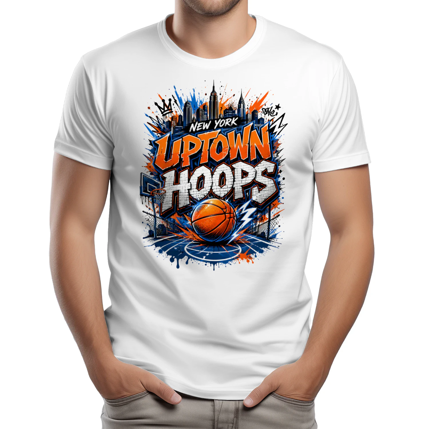 New York Uptown Hoops Basketball Shirt