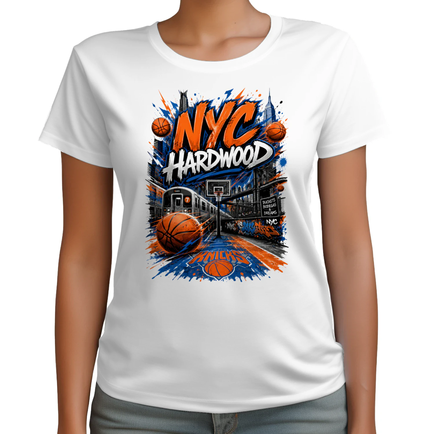 New York Knicks NYC Hardwood Basketball Shirt