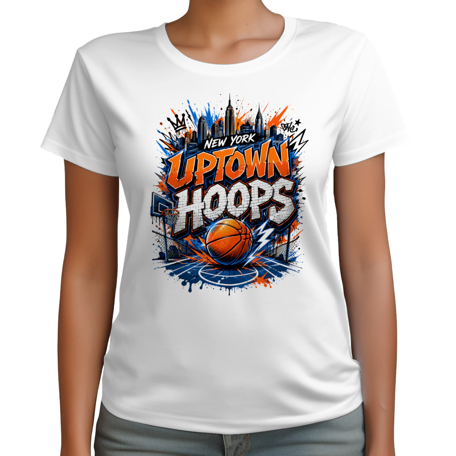 New York Uptown Hoops Basketball Shirt