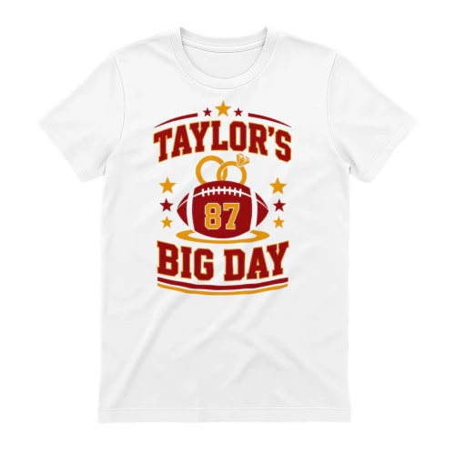Go Taylor’s Wedding Shirt, Varsity Football 87 tshirt