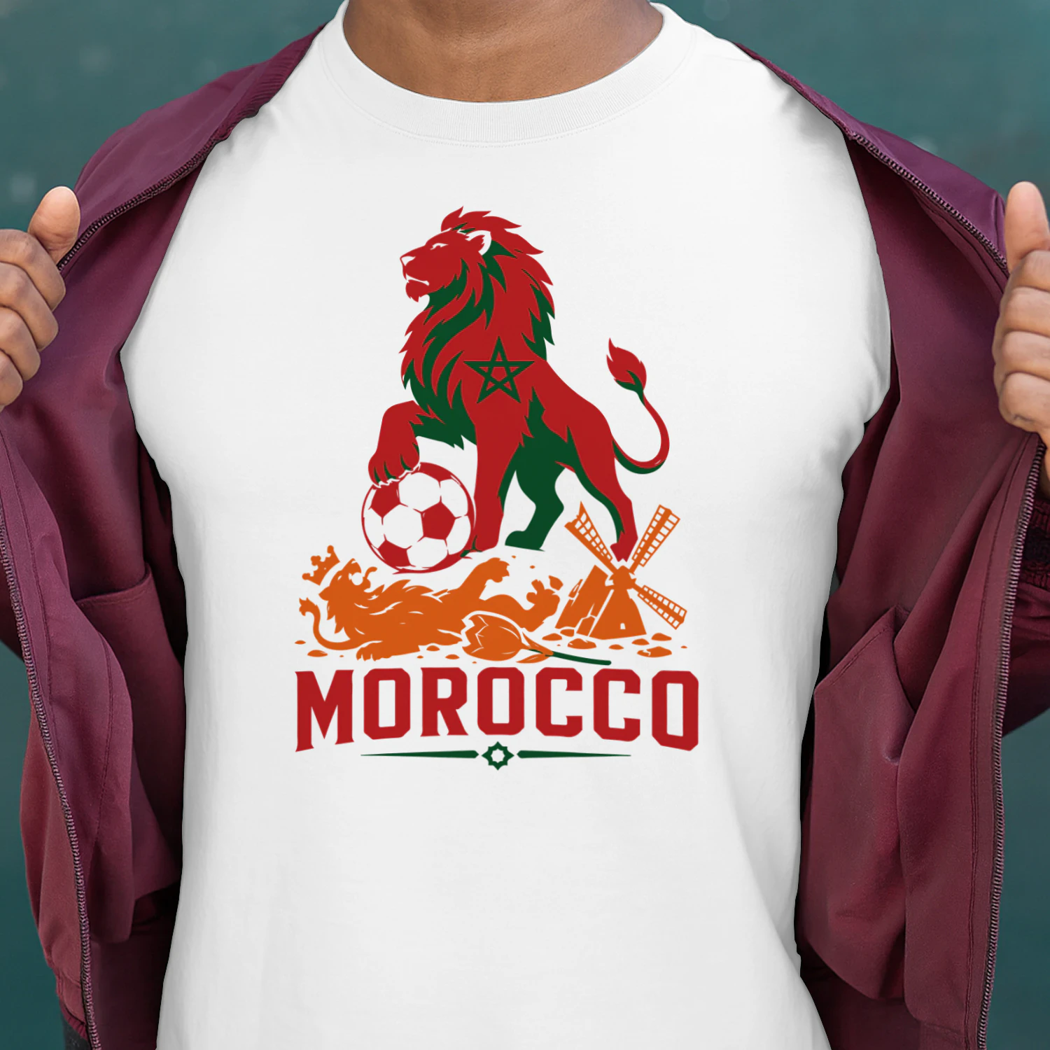 Morocco Atlas Lion Fan Classic Unisex T-shirt