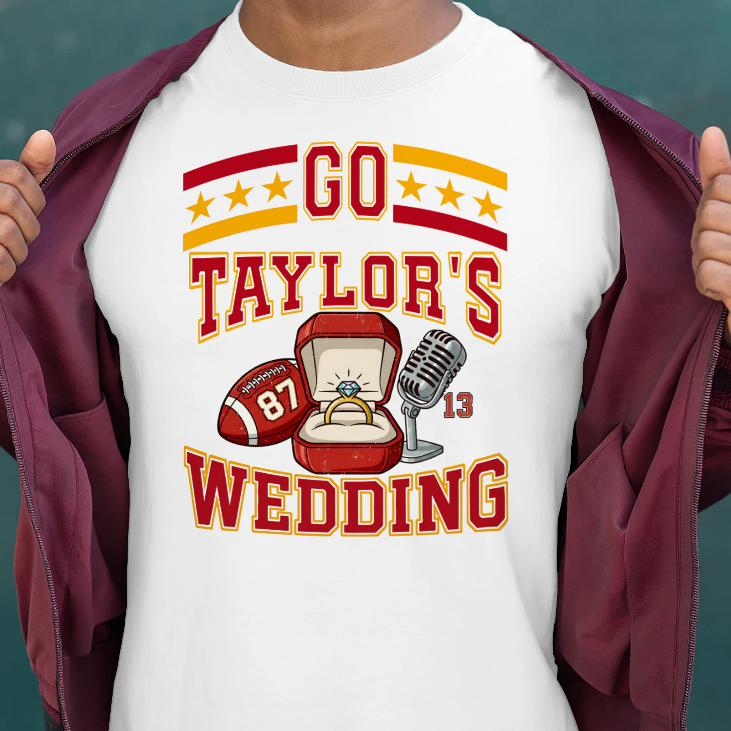 Go Taylor’s Wedding Varsity Football 87 Classic Unisex T-shirt