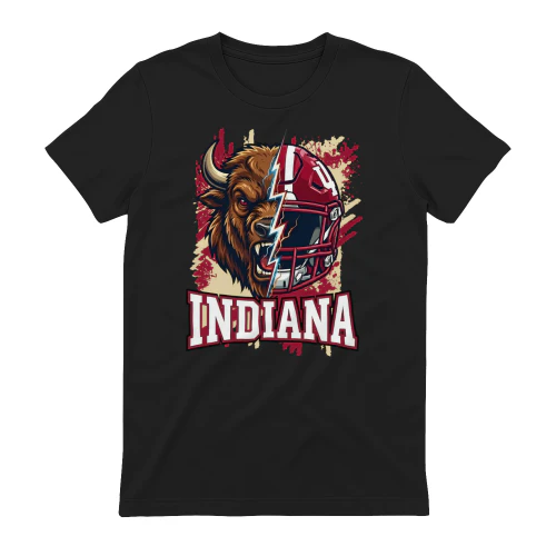 Indiana Hoosiers Bison Football T-shirt