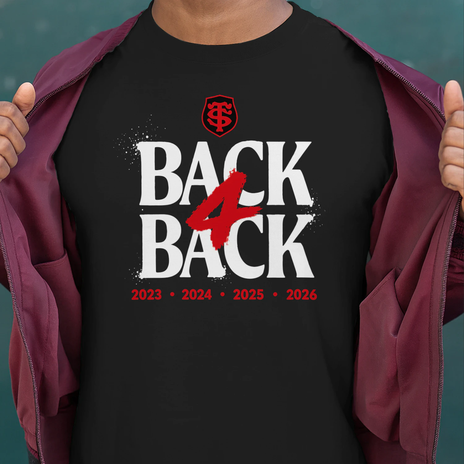 Back 4 Back Stade Toulousain Champions 2026 Classic Unisex T-shirt