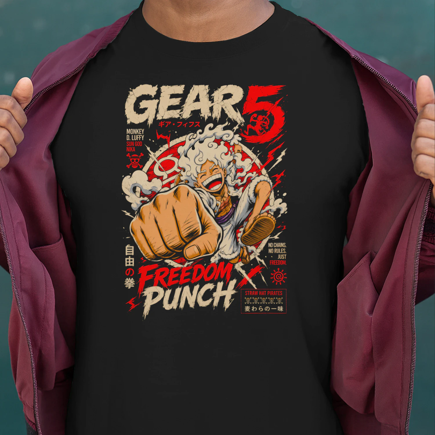 Gear 5 Luffy One Piece Classic Unisex T-shirt