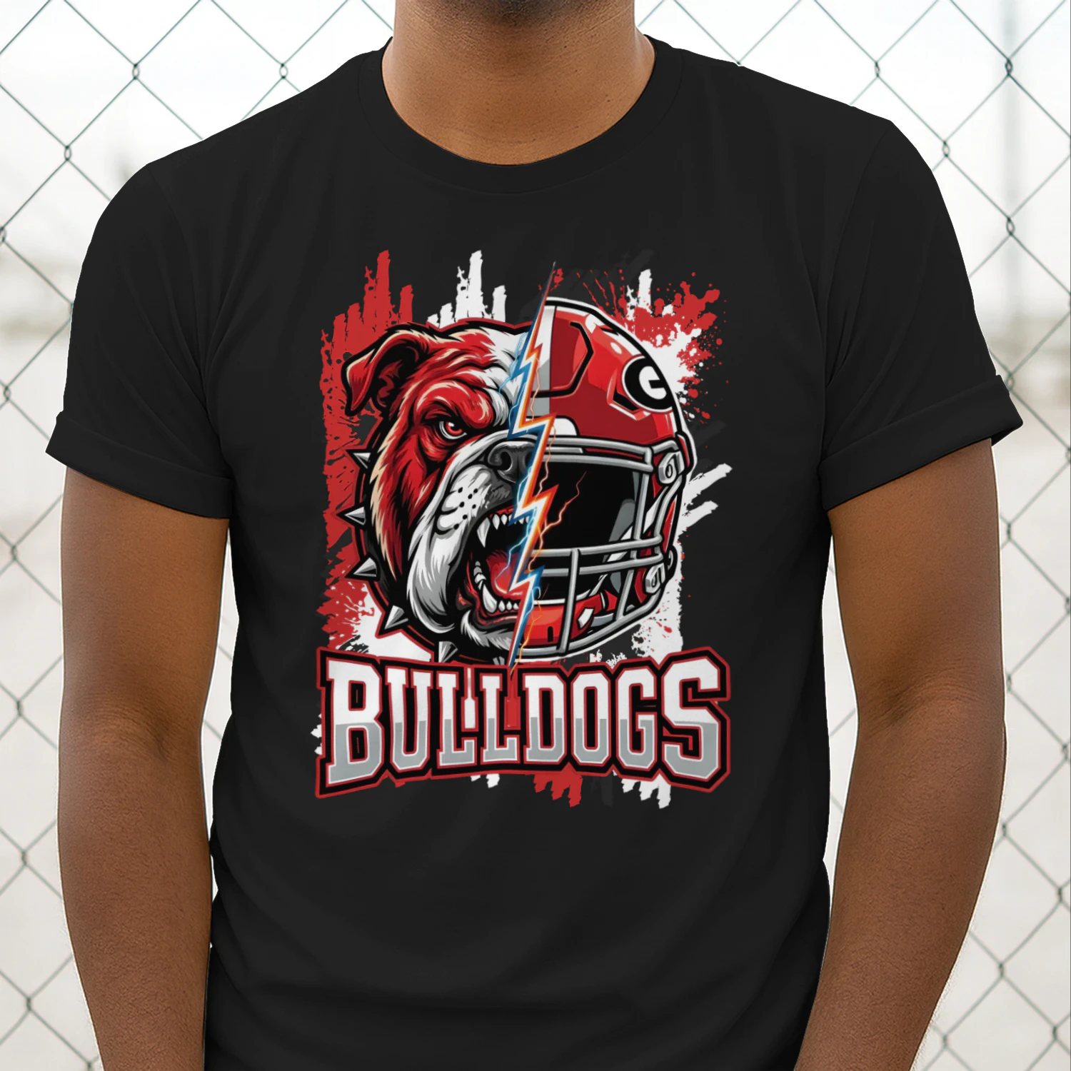 Georgia Bulldogs Football Spirit Graphic Classic Unisex T-shirt