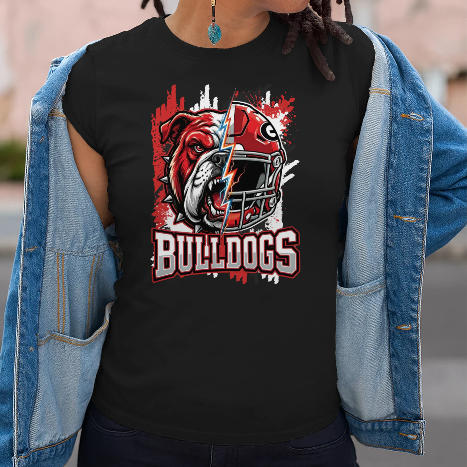 Georgia Bulldogs Football Spirit Graphic Classic Unisex T-shirt