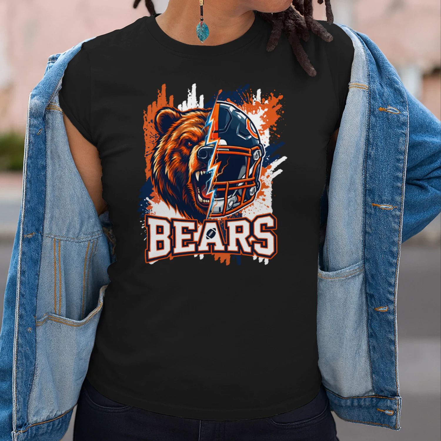 Bears Football Spirit Graphic T-shirt