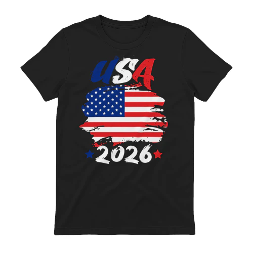 USA 2026 Soccer Fan Flag Shirt
