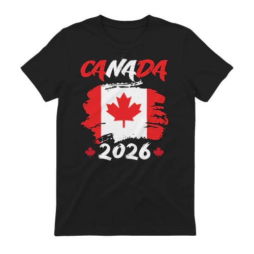 Canada 2026 Soccer Fan Flag Shirt