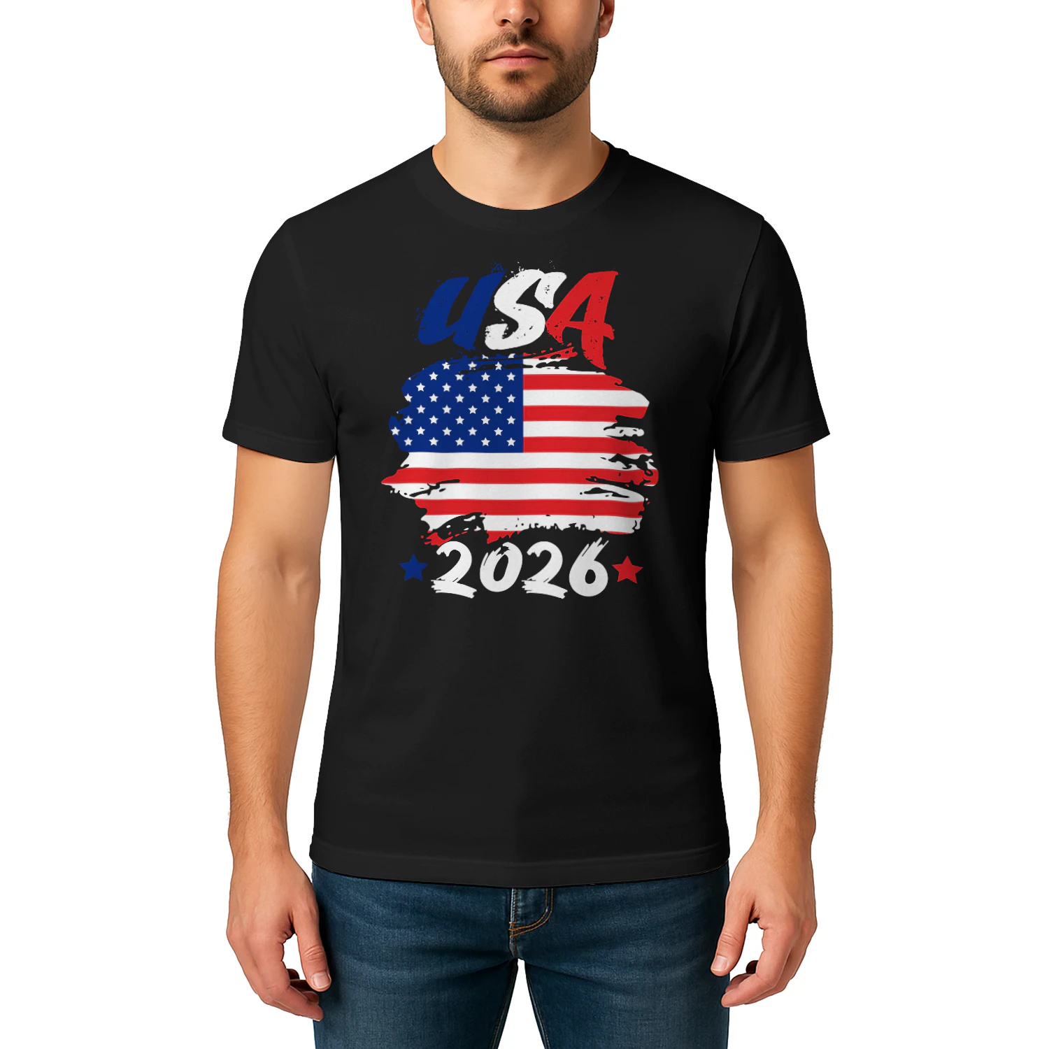 USA 2026 Soccer Fan Flag Shirt