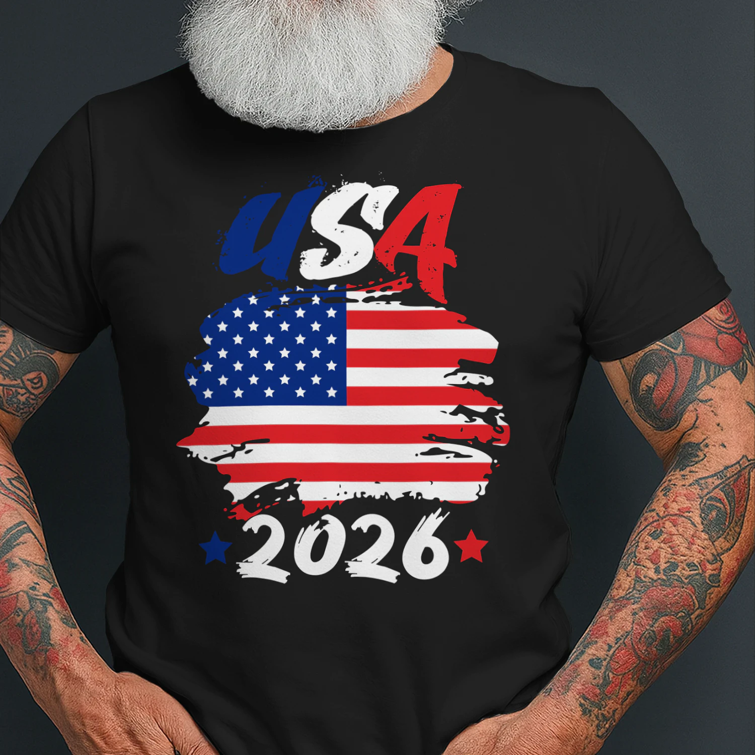 USA 2026 Soccer Fan Flag Shirt