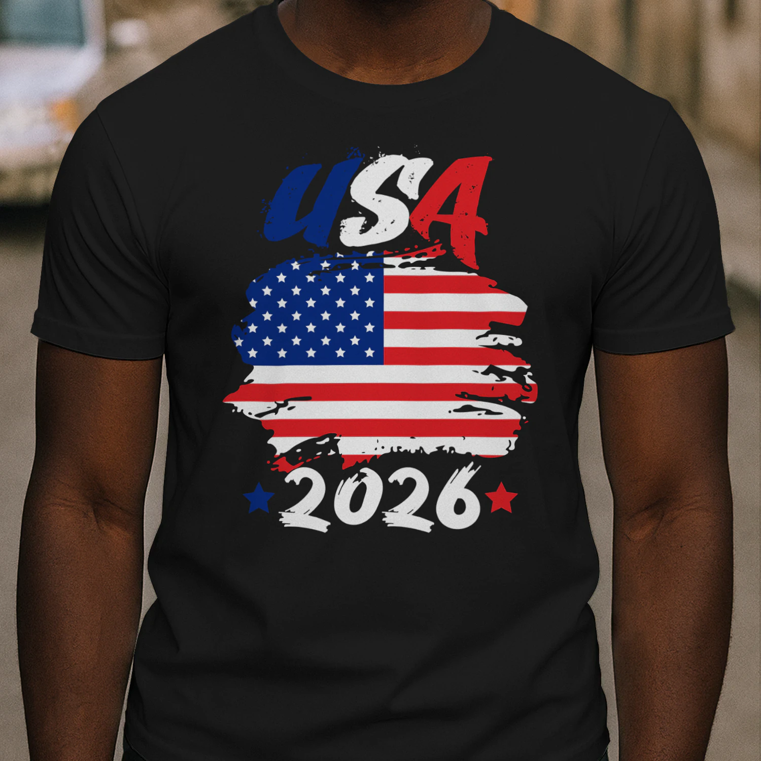 USA 2026 Soccer Fan Flag Shirt