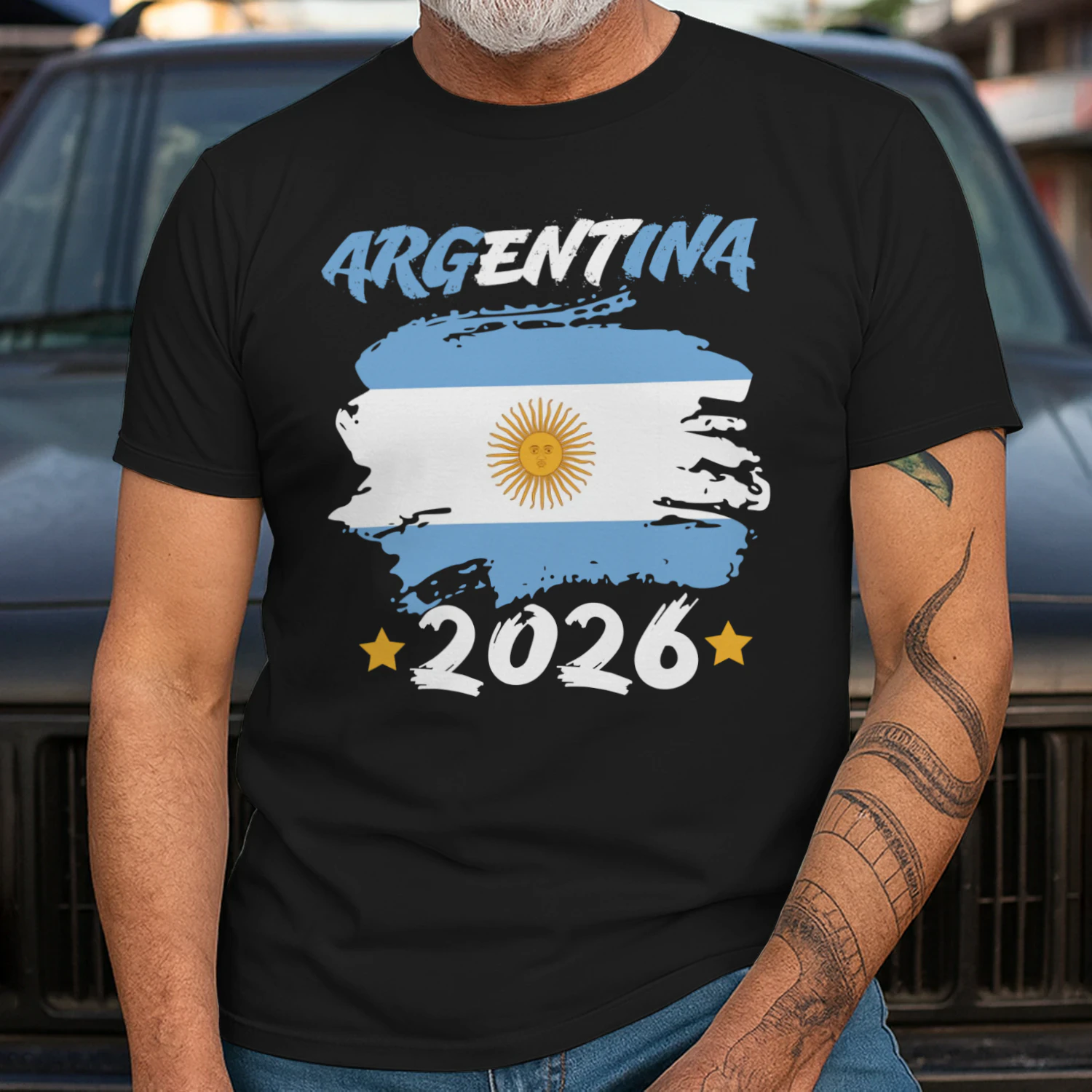 Argentina 2026 Soccer Fan Flag Shirt