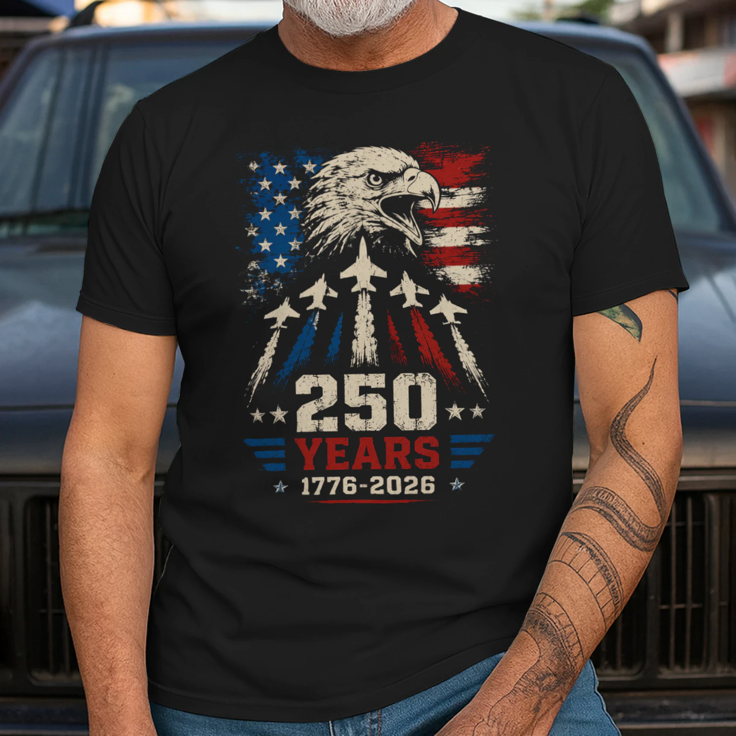 USA the 250th anniversary Patriotic Eagle Shirt