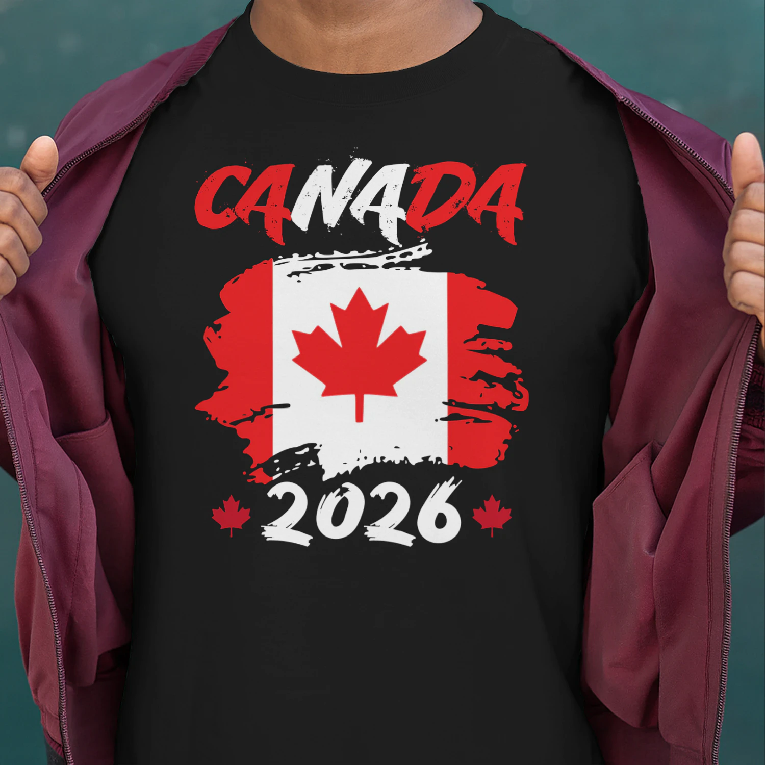 Canada 2026 Soccer Fan Flag Shirt