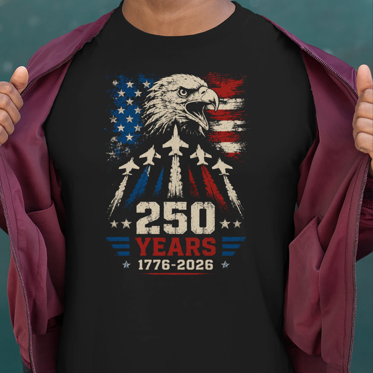 USA the 250th anniversary Patriotic Eagle Shirt