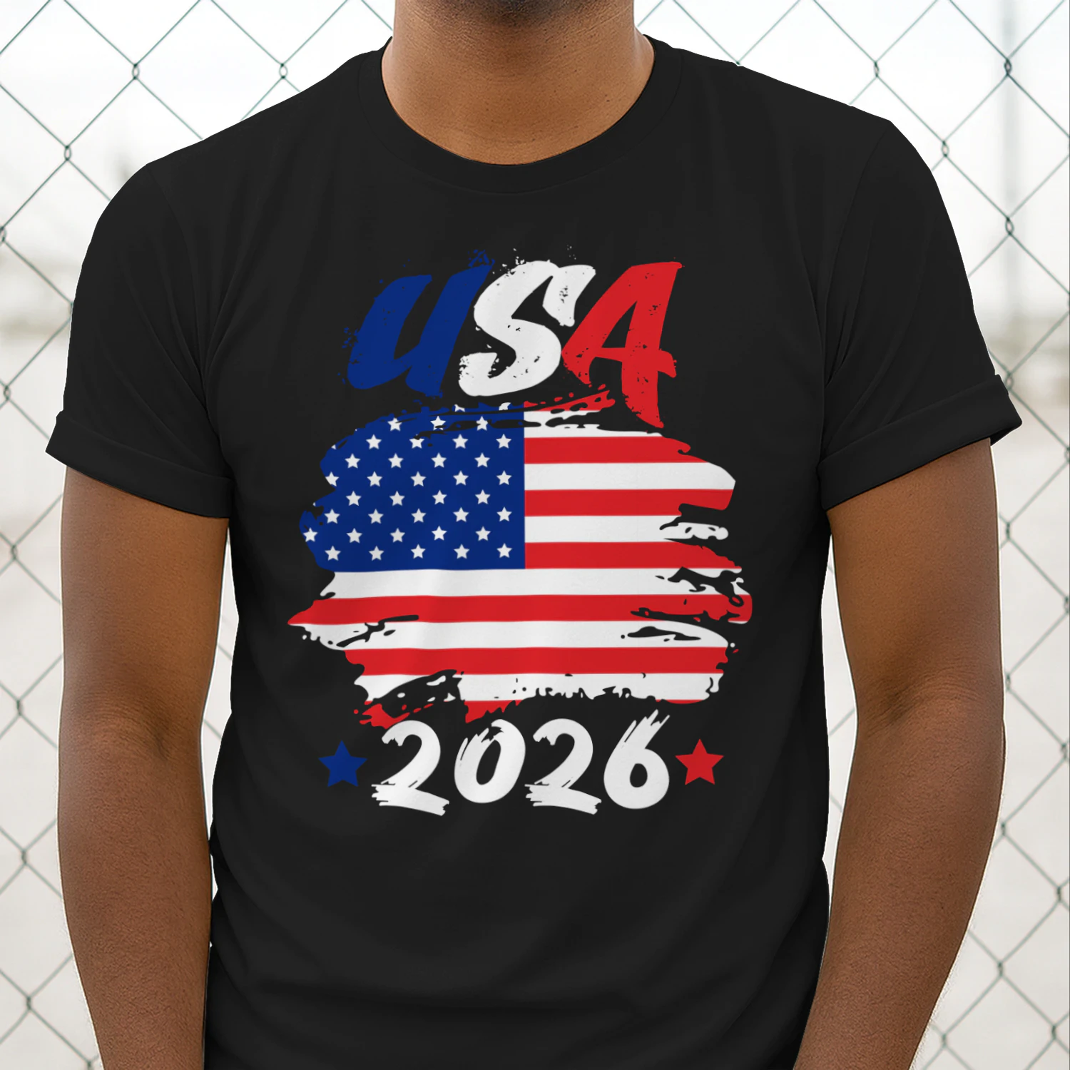 USA 2026 Soccer Fan Flag Shirt