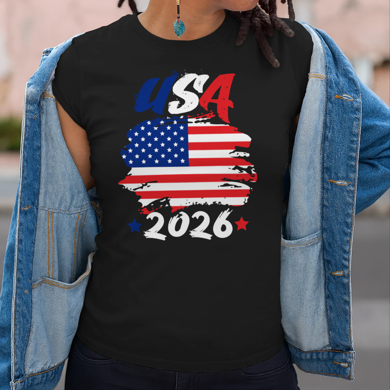USA 2026 Soccer Fan Flag Shirt