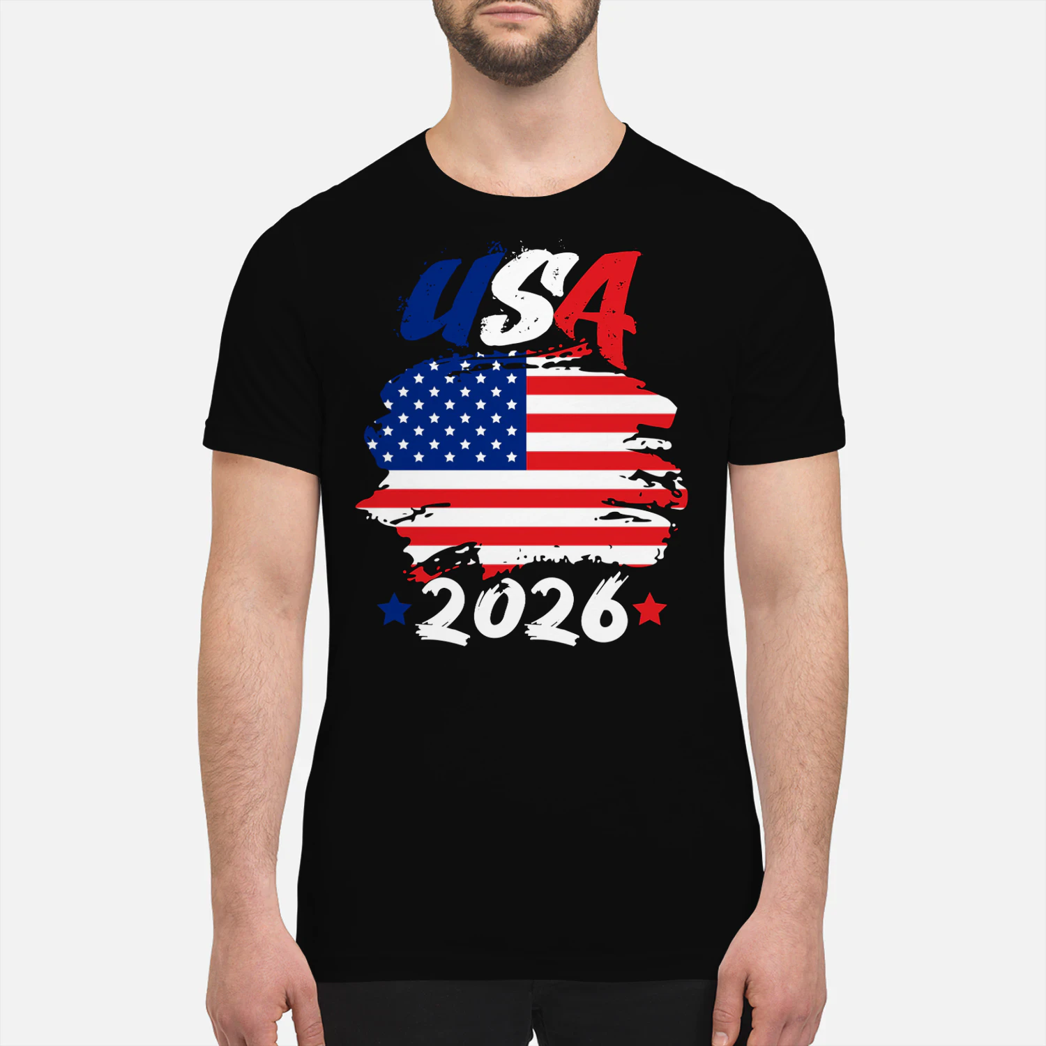 USA 2026 Soccer Fan Flag Shirt