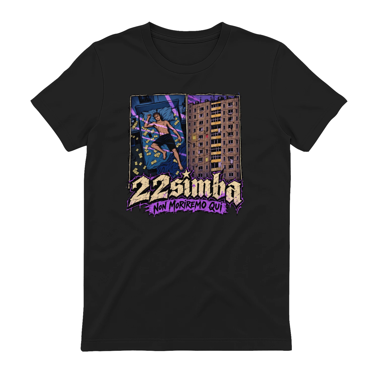 22simba Merch Non Moriremo Qui Grafica Palazzo Notturno