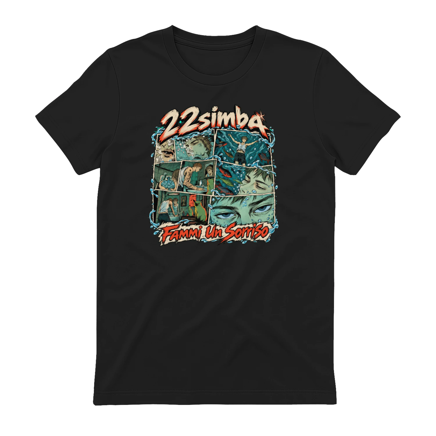 22simba Merch Fammi Un Sorriso Collage Retrò
