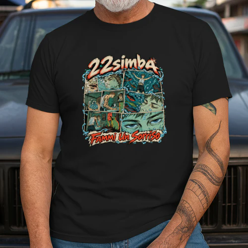 22simba Merch Fammi Un Sorriso Collage Retrò