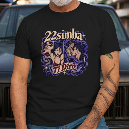 22simba Merch Ti Dirò Fumetto Viola Hip Hop