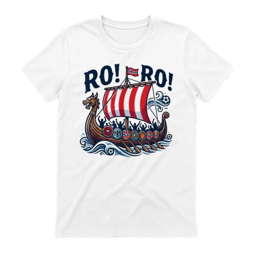 Norge Viking T-skjorte, RO RO Fotball Supporter Shirt