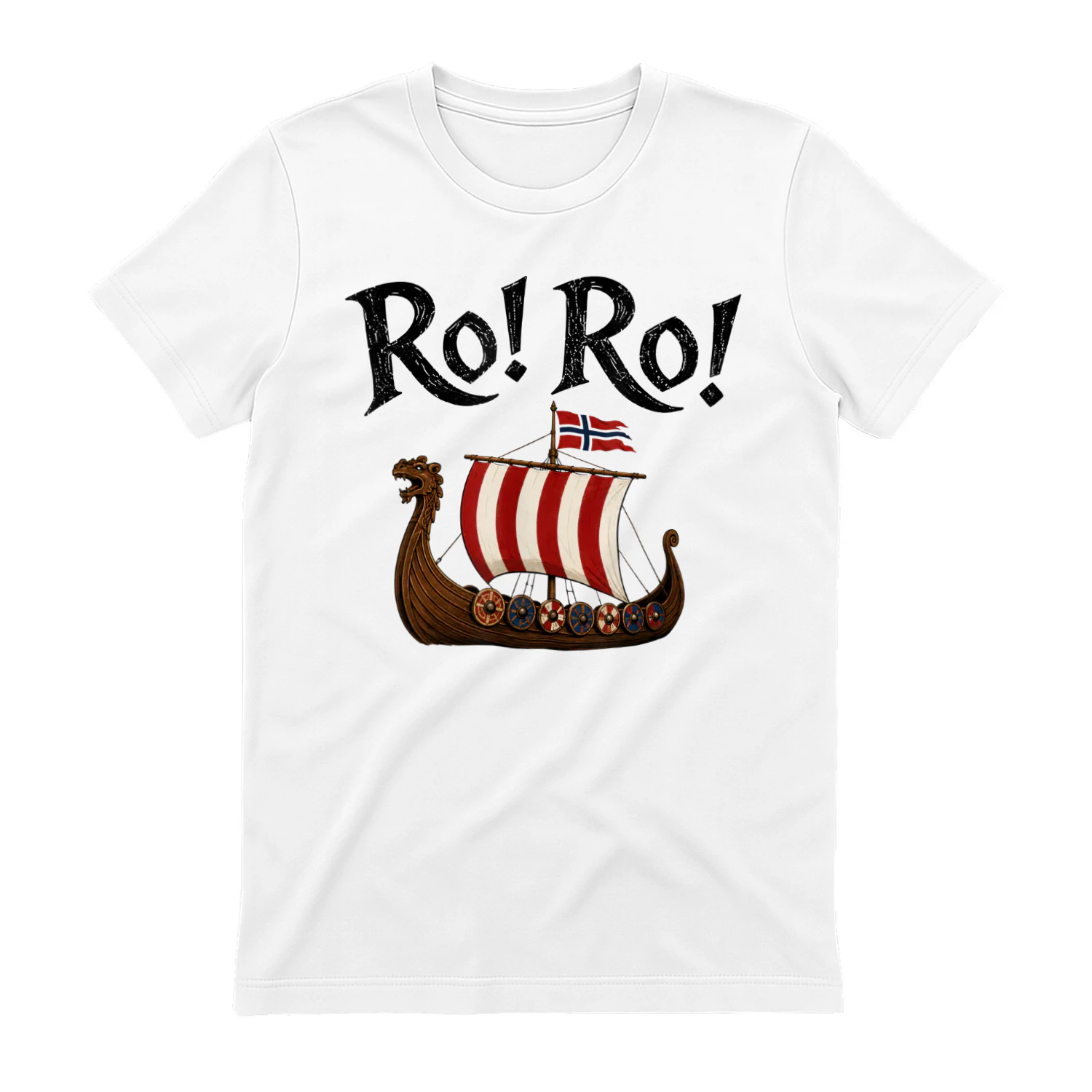 Norge Viking T-skjorte, RO RO Fotball Supporter Shirt